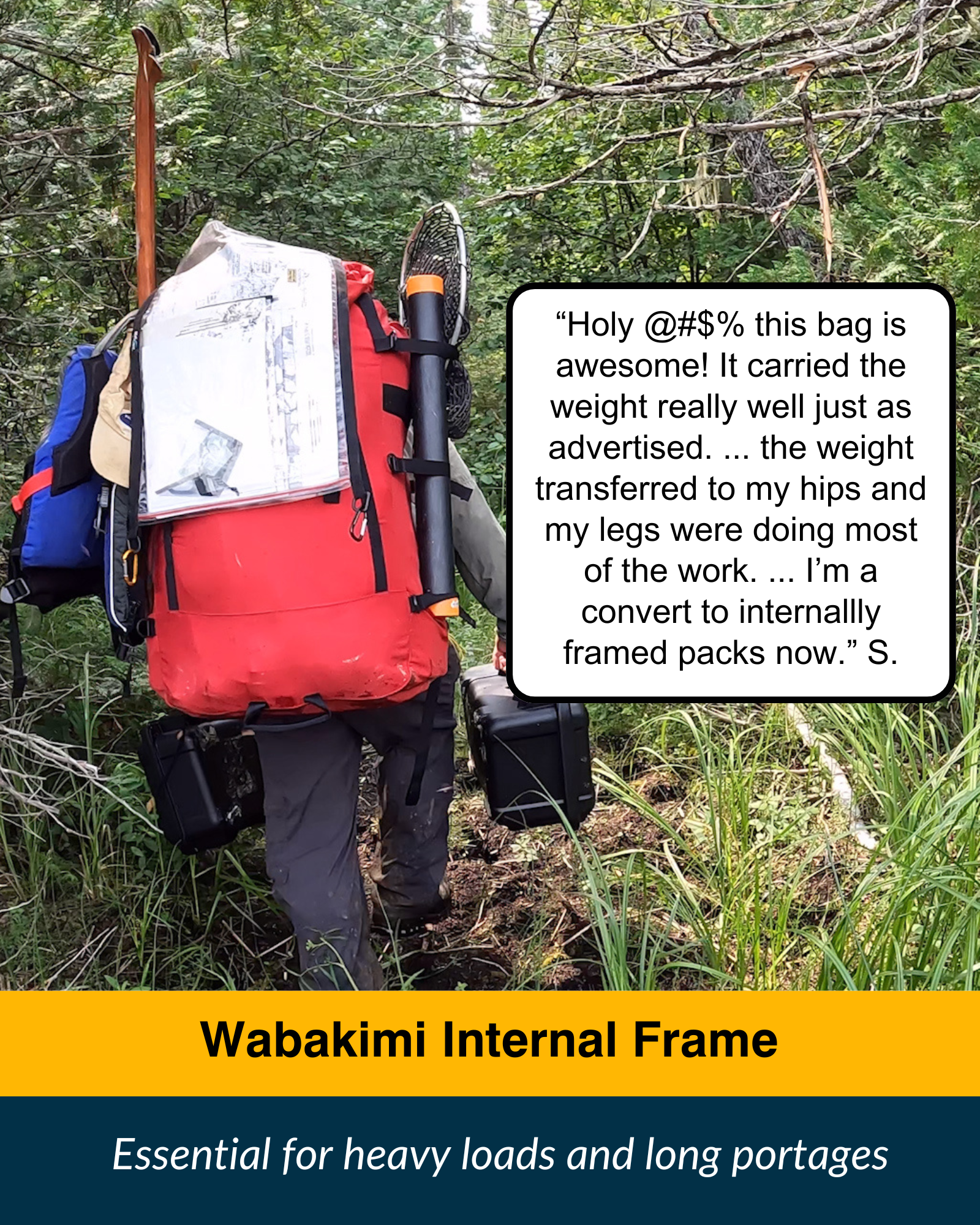 Wabakimi Internal Frame Canoe Pack - Main Image
