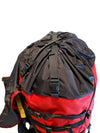 Red Ostrom Quetico Canoe Pack, Portage Pack snowcuff top view, Canada, image